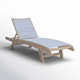 Delphi 26.5'' Outdoor Eucalyptus Chaise Lounge