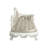ACME Vanaheim Bench, Beige Synthetic Leather & Antique White Finish