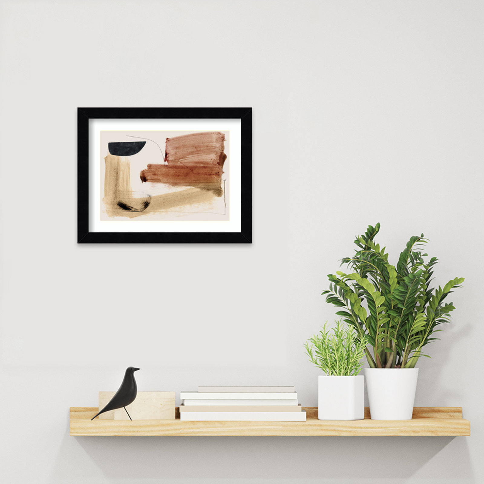 Cleve "Cooking" Print by Dan Hobday, Black, 10" H x 13" W