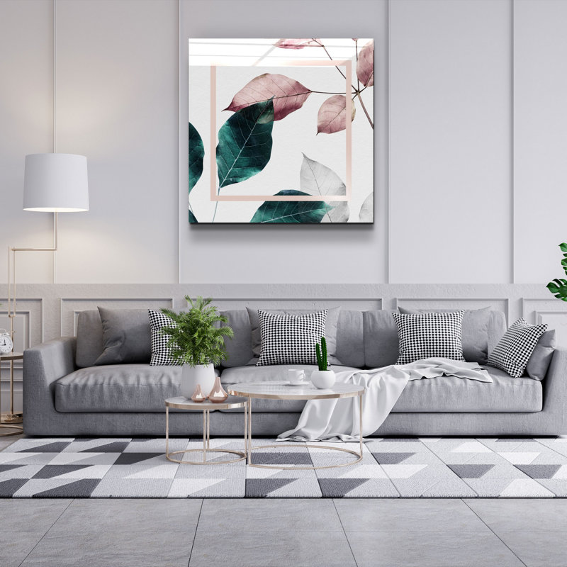 Elegant Decorative Tempered Glass Painting, 40 x 40 Inches | 100% Tempered Glass, Thickness: 0.16 Inches | UV Printing for Vibrant Colors & Durability | Perfect for Home Decor & Art Enthusiasts