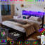 Base de lit très grande avec rangement, tête de lit avec tiroirs, sommier sans sommier, espace de rangement rapide à DEL