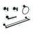 5 Piece Bathroom Towel Rack Set Wall Mount-116430279