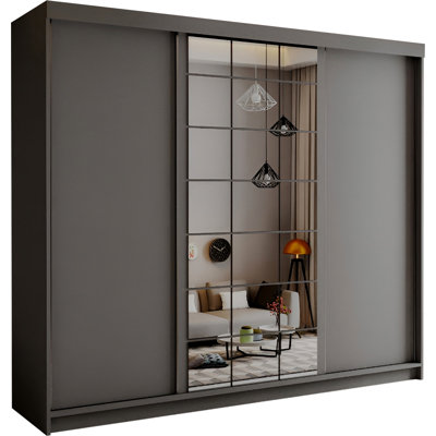 3 Door Manufactured Wood Wardrobe