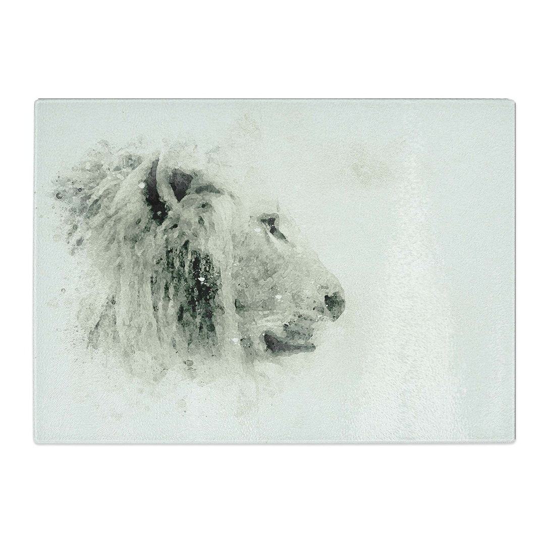 Tempered Glass a Lion Chopping Board