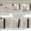 Armoire à pharmacie encastrée sans cadre à DEL avec miroir et tablettes réglables, USB, désembueur Hellmuth-97374247-97374246
