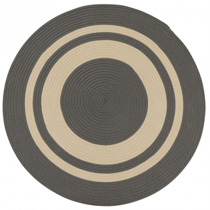 Tapis intérieur / extérieur Don - gris, Rond 3 pi