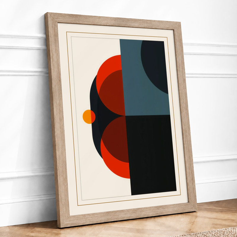 Forms In Balance Geometric - Print, Oak, A4 - 29.7 x 21.0 cm