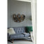 38.5X22x4.2" Seretha Gold Leaf Wall Décor