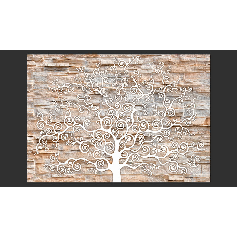 Stone Tree 2.45m x 350cm Wallpaper, 350 cm x 245 cm