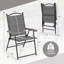 Ensemble de 2 chaises de patio pliantes à dossier en toile-60265811