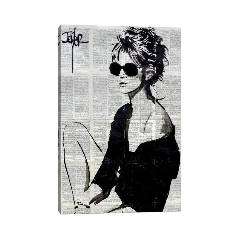 « Summers end » par Loui Jover-impression d’art graphique, Toile tendue, Pas de tapis, H 18 po x l 12 po x 1,5 po