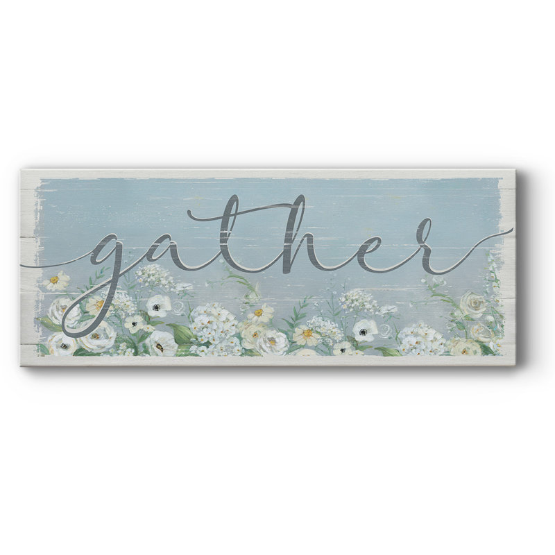 «Gather Garden» - Impression sur toile tendue, H 8 po x l 20 po x P 1,5 po