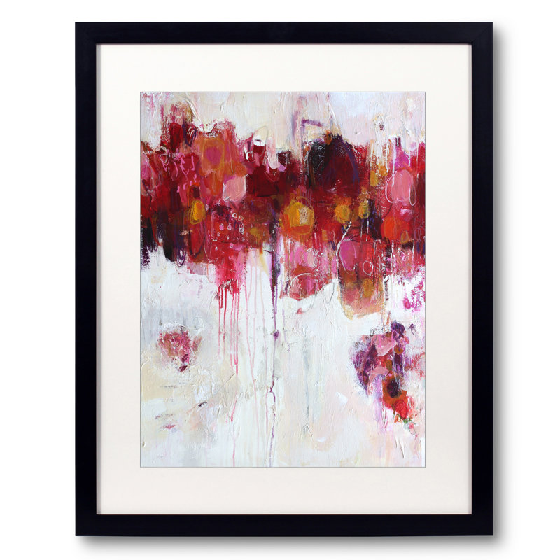 Rose Print by Elizabeth Chapman, Black Framed Paper, 21.25" H x 17.25" W