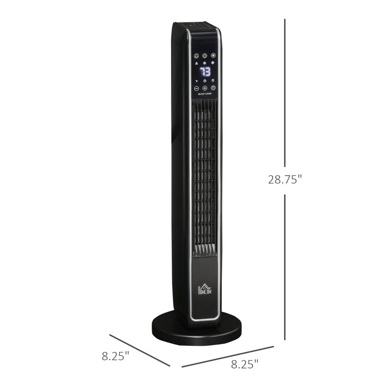 HomCom 1500 Watt 4710 BTU Electric Tower Space Heater with Adjustable Thermostat and with Digital Display