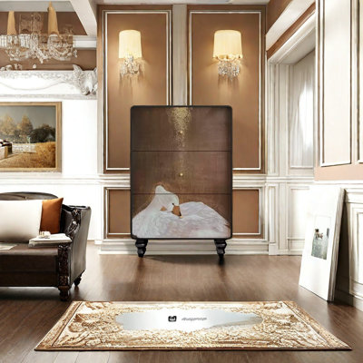 Armoire de véranda moderne en bois massif simple