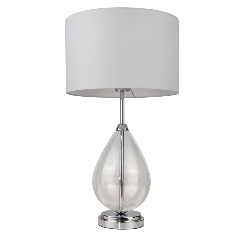 Trishelle Metal Lamp Base Lamp, Silver