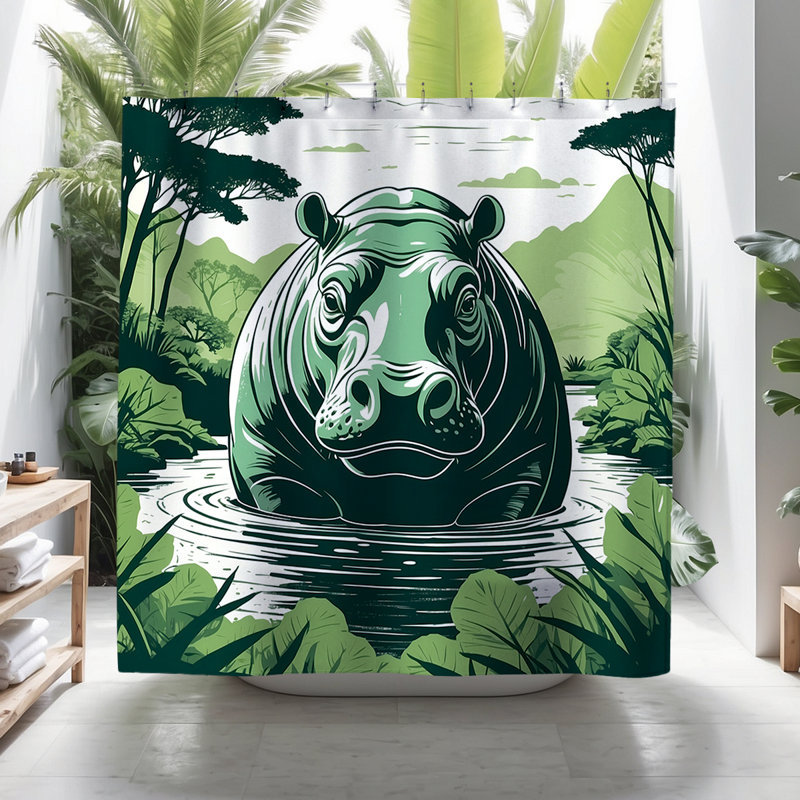 Rideau de douche Samson Hippo