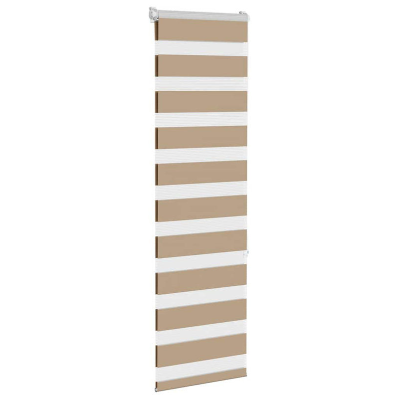 George Oliver Zebra Blind Polyester, Sand Brown, 40cmW x 150cmL