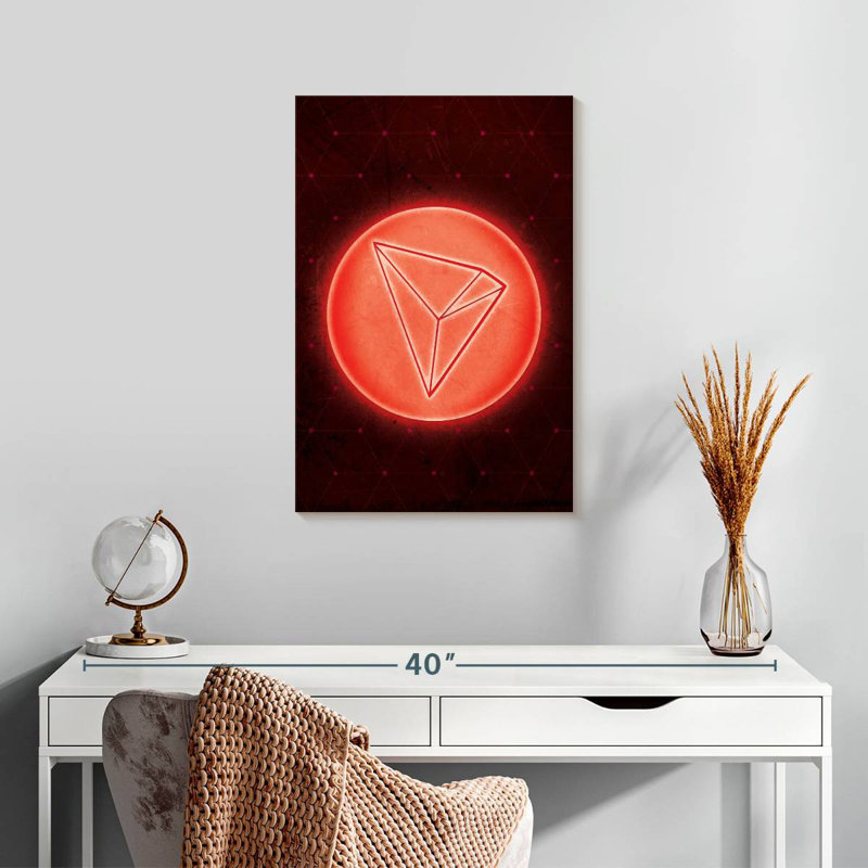 Kerner Cryptocurrency Tron Logo, 24" H x 16" W