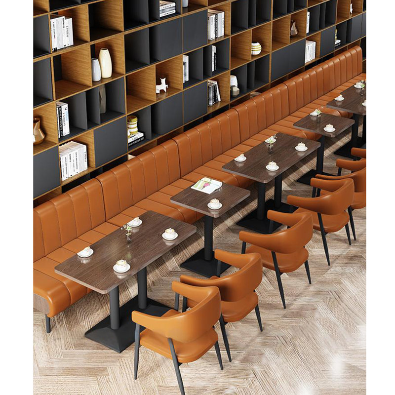 Banc de restaurant de style industriel, Brun