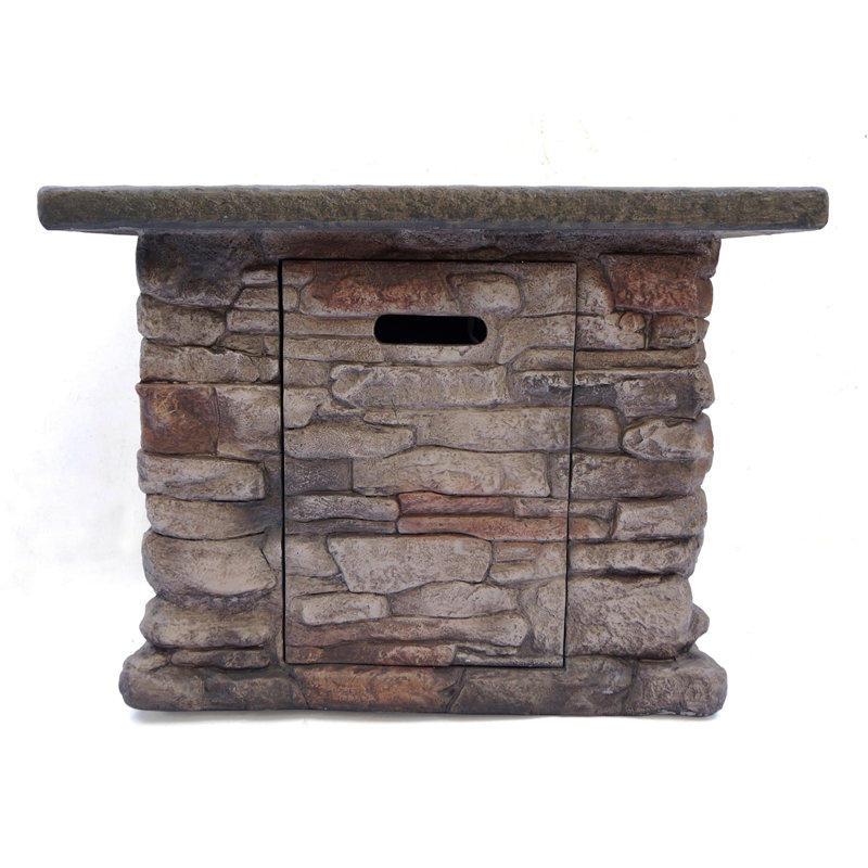 STONEWALL 32” SQUARE PROPANE FIRE PIT.