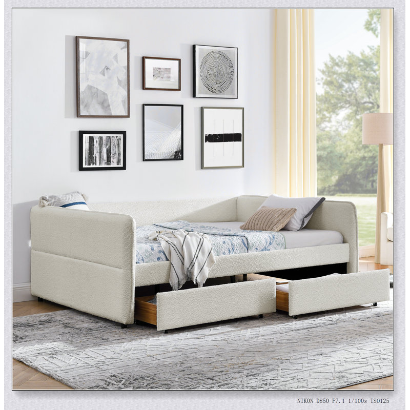 Beige Queen Bed
