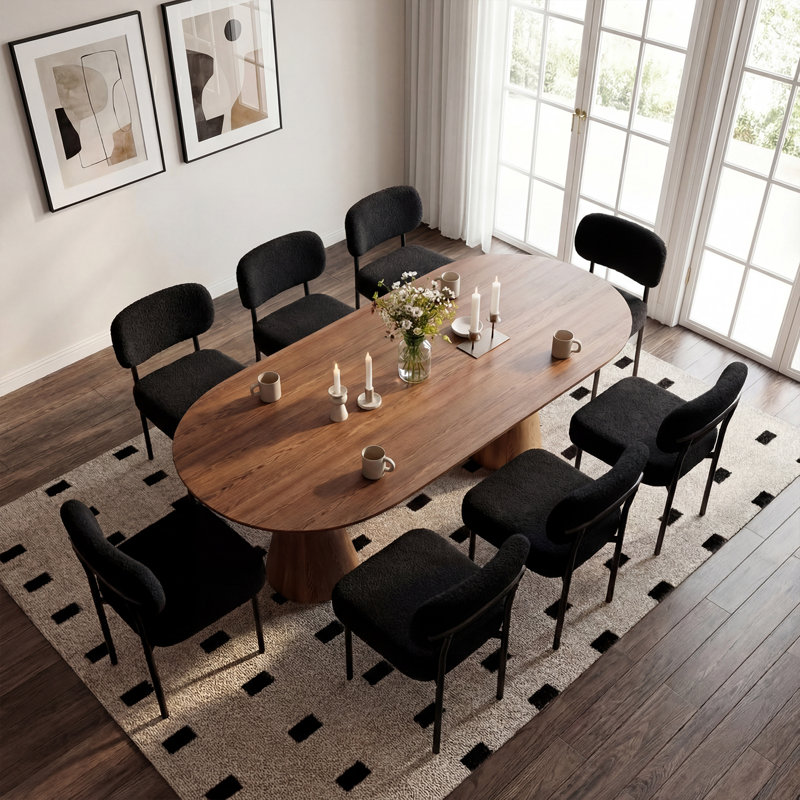 Monik 19.3'' H Tufted Upholstered Side Chair, Black