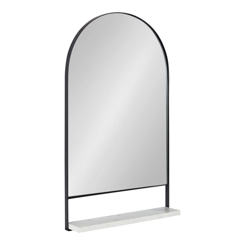 Miroir mural Cielo, Noir et blanc, 34 po x 20 po