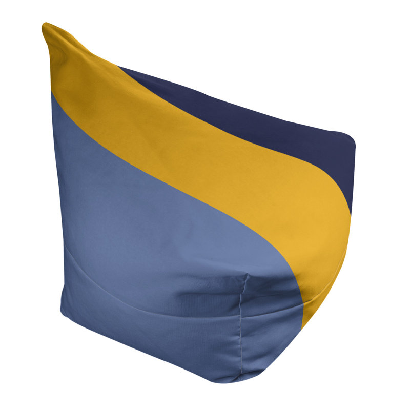 Fauteuil à billes Washington, Bleu basketball / jaune basketball / bleu marine b, 31 po x 38 po x 42 po