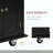 Kitchen Island On Wheels, Rolling Cart With Rubberwood Top, Spice Rack, Towel Rack And Drawers For Dining Room-229037165