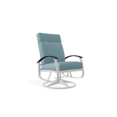 Chaise de patio pivotante avec coussins Askar