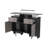 Rectangle Glass Reception Desk