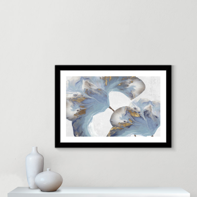 Space Inside " Space Inside II ", Matte Black Framed, 31" H x 43" W x 1.25" D