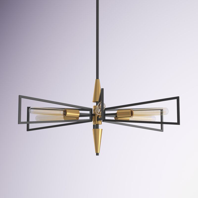 Ziggy 6 - Light Dimmable Sputnik Sphere Chandelier