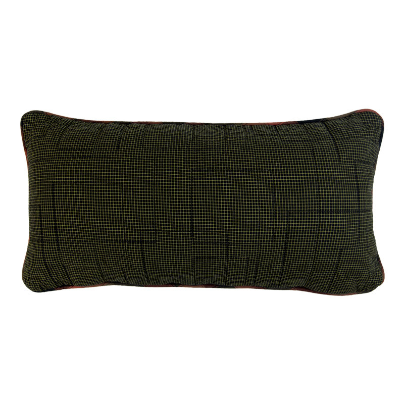 Rustic Patchwork Cotton Rectangular Throw Pillow