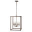 Luminaire suspendu rectangulaire à 6 lumières Brihaspati