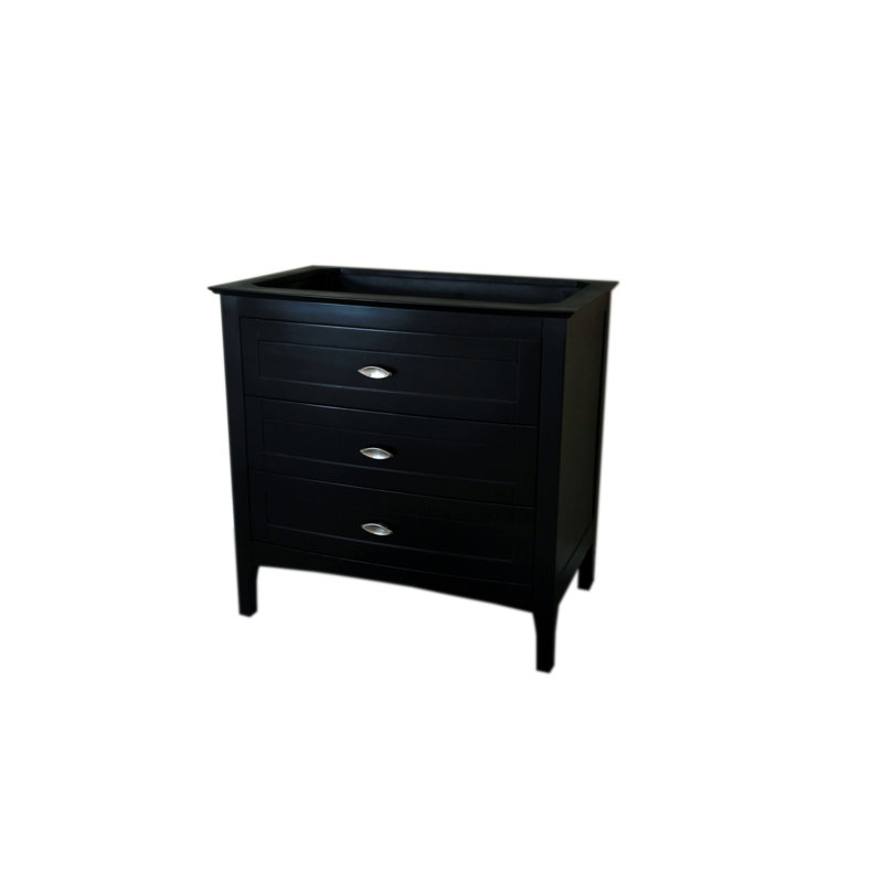Base de meuble-lavabo simple 35 po seulement, Espresso
