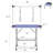 Large Size 46" Grooming Table For Pet Dog And Cat With Adjustable Arm And Clamps Large Heavy Duty Animal Grooming Table