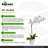 Algreen 20" Faux Orchid in White Decorative Planter