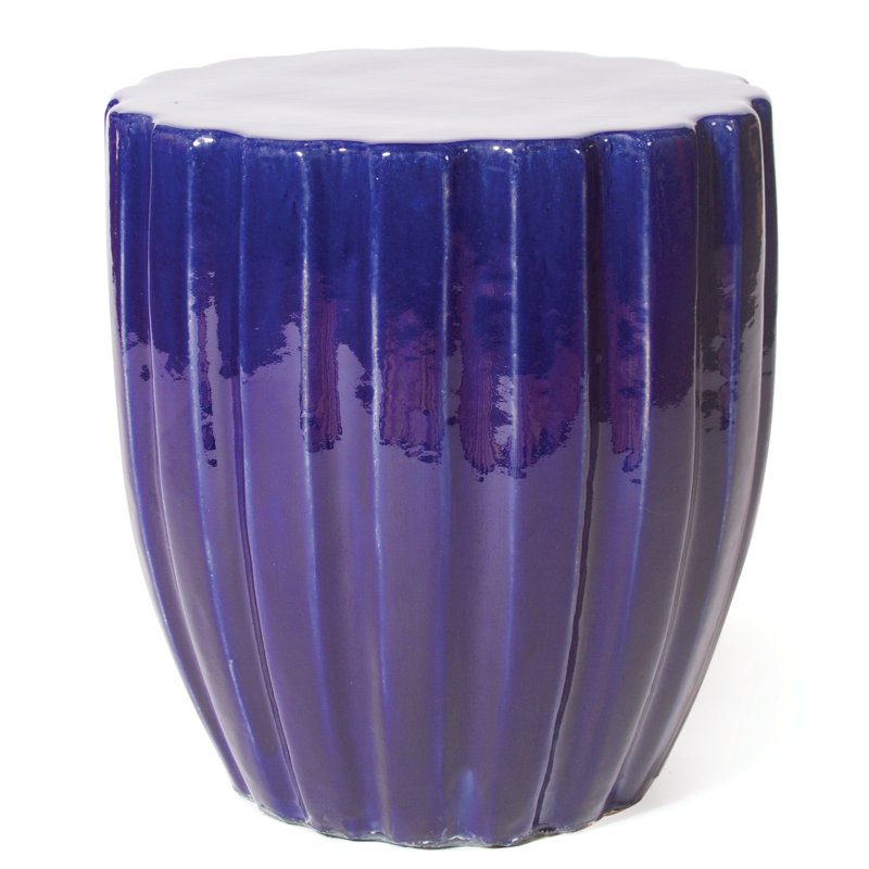 Accent Stool, Navy Blue