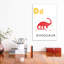Alphabet Flash Cartes D - impression d'art graphique-52836736-52836741-52836738