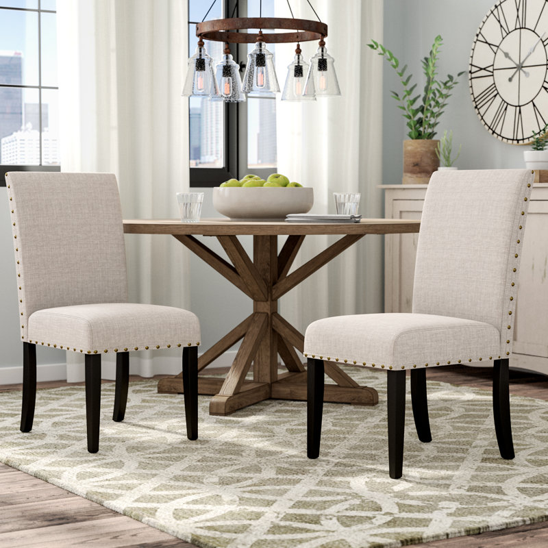 Haysi 19.25'' H Upholstered Side Chair, Tan