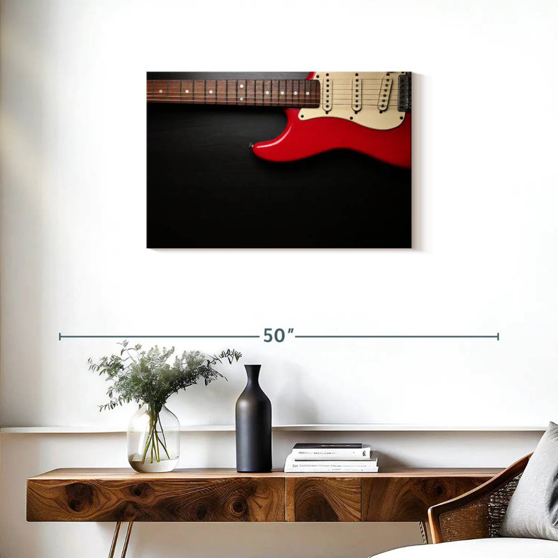 Guitare électrique Abarca Classic Red, H 20 po x l 30 po