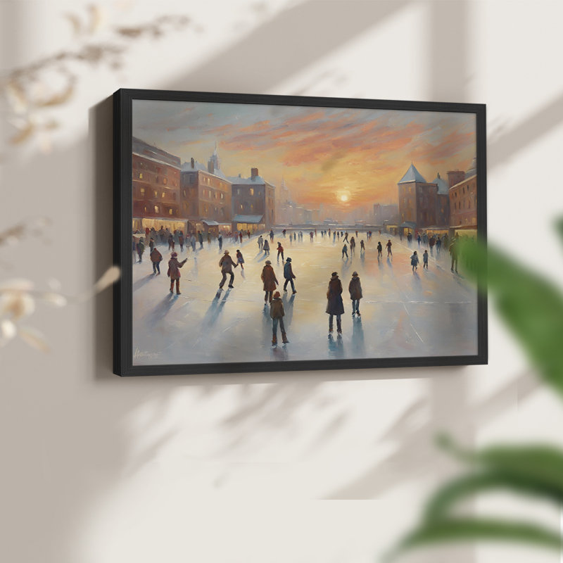 Paysages rétro - CXV - reproduction encadrée, H 8 po x l 10 po, Noir