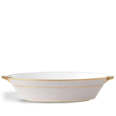 Wedgwood Anthemion Gray Serving Bowl 37.1Floz