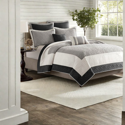 Ensemble de literie pour lit double médaillon traditionnel en coton pour la maison