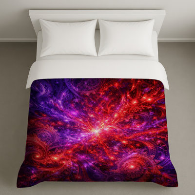 Housses de couette Red Fractal Art
