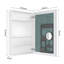 Armoire à pharmacie 24 po x l 36 po à surface sans miroir, avec bords biseautés et porte à ouverture droite