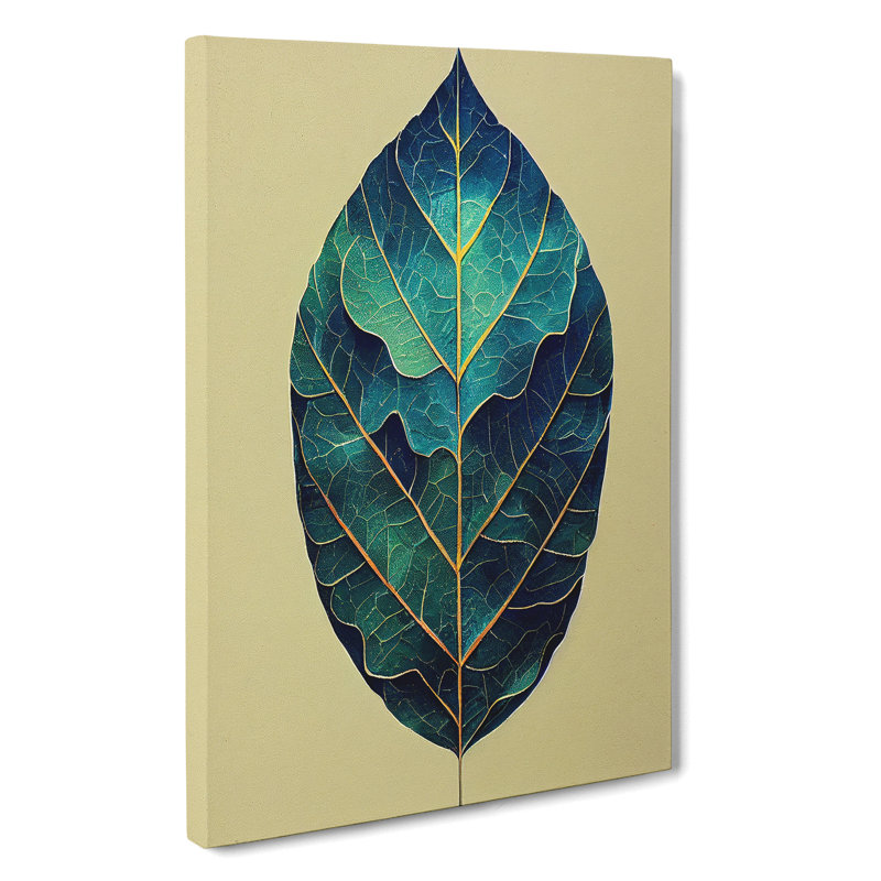 Leaf Painted No.2, 50cm H x 35cm W x 3cm D
