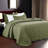 Microfiber Embossed Oversized Modern & Contemporary Bedspread Set With Shams-124114366-124114352